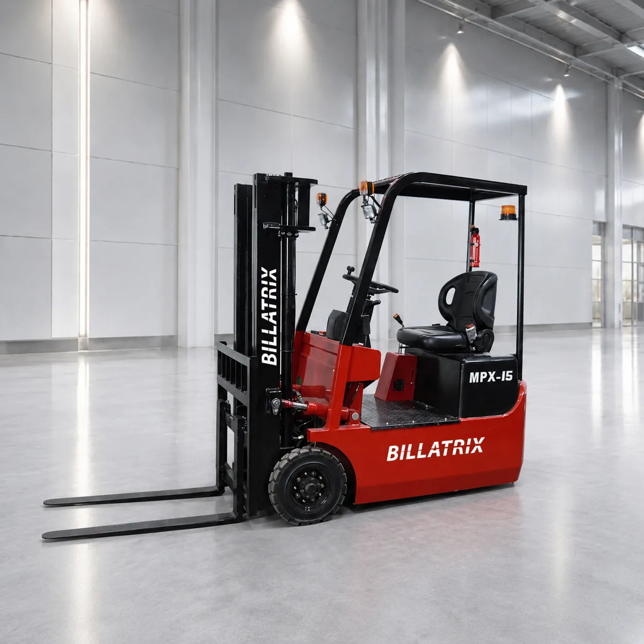 BILLATRIX MPX-15 Вилочный электрический погрузчик, грузоподъемность 1500 кг