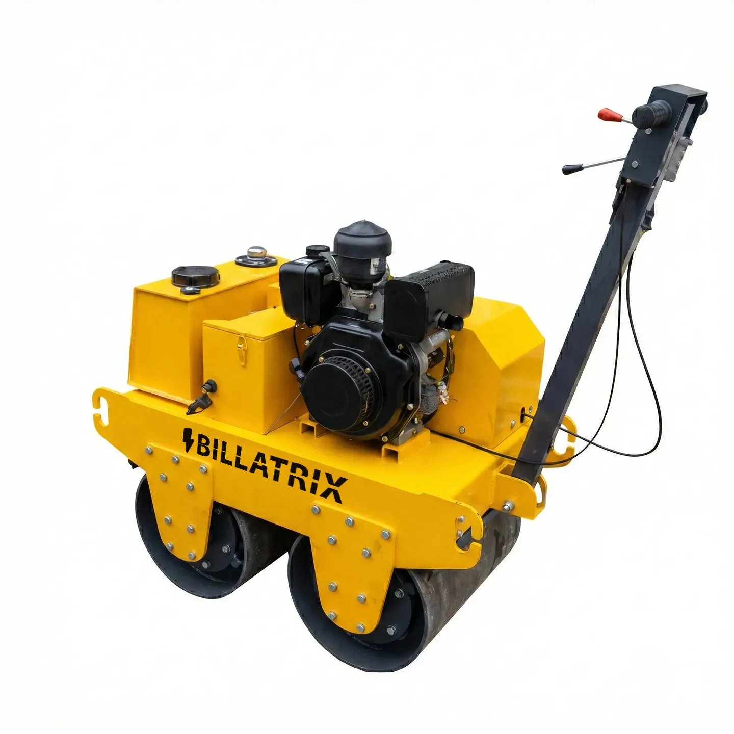 BILLATRIX HT-JS800B Ручной дизельный двухвальцовый каток 0.5 тонны