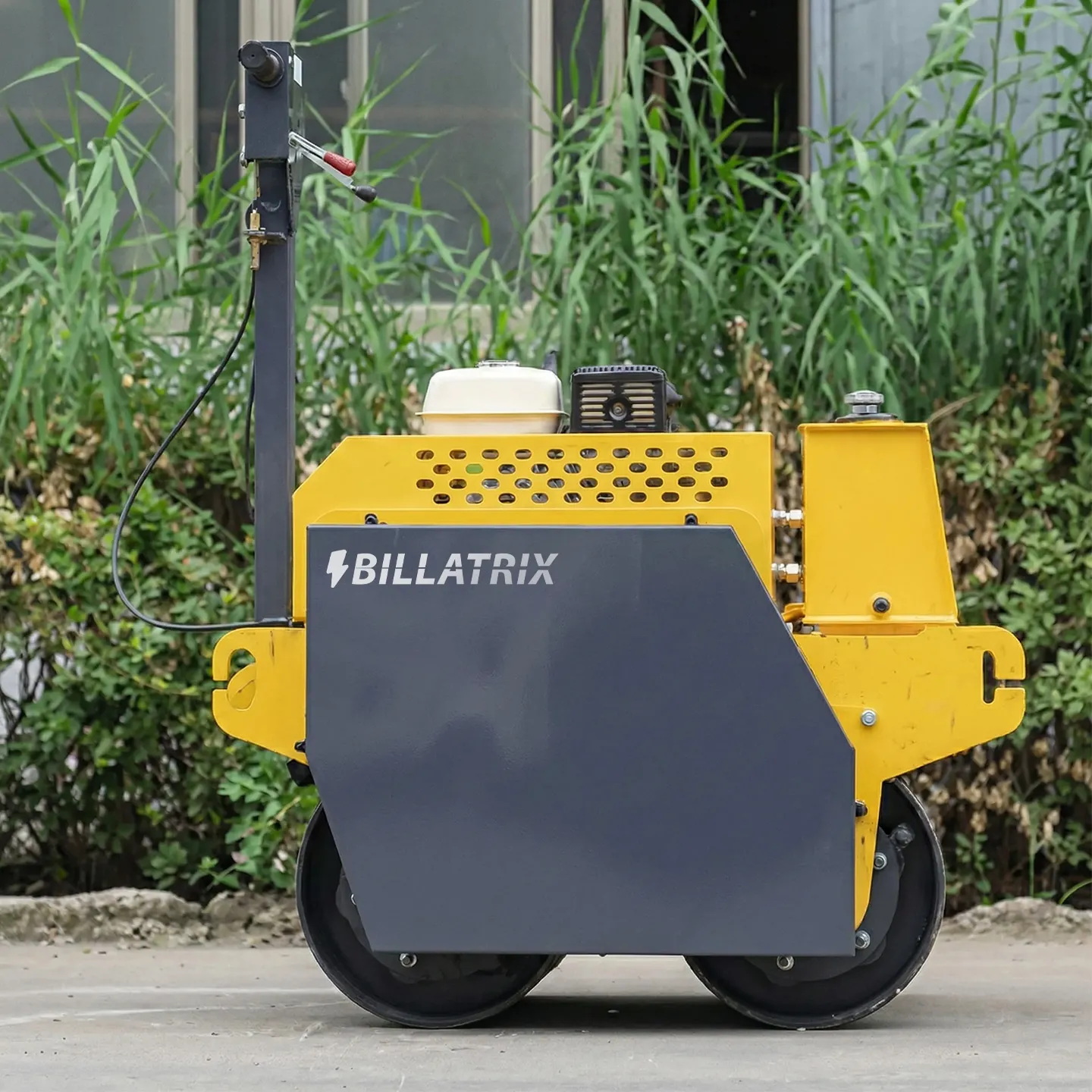 BILLATRIX HT-JS800A Ручной двухвальцовый гидравлический каток бензин 480 кг 